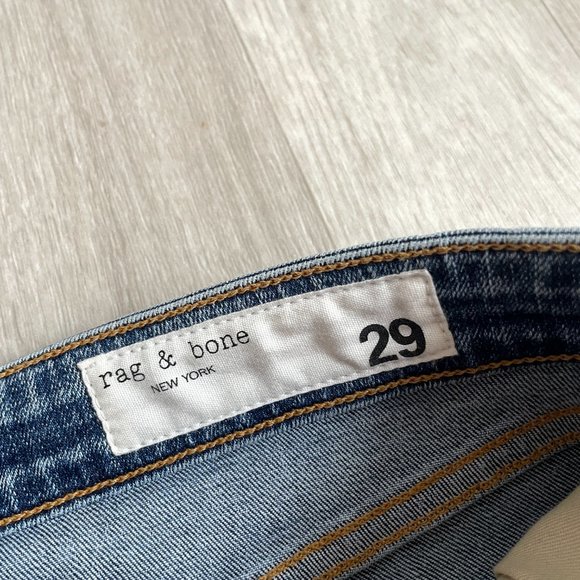 Rag & Bone Nina High Rise Ankle Skinny Jeans Norwalk Wash Size 29 - Picture 7 of 13